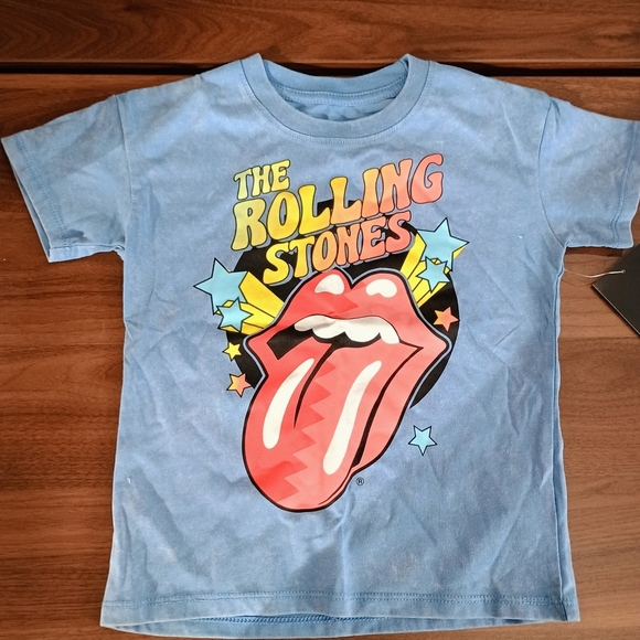 the Rolling Stones Other - The Rolling Stones Kids Blue Graphic Tee